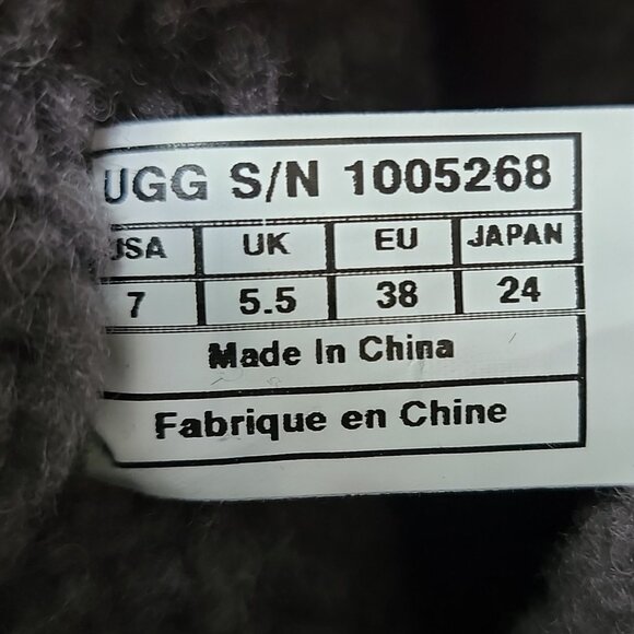 UGG Black Suede & Leather Tall Moto Buckle Boots | Size 7 - Picture 9 of 9